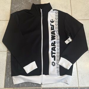 Disney star wars zip up track jacket size medium